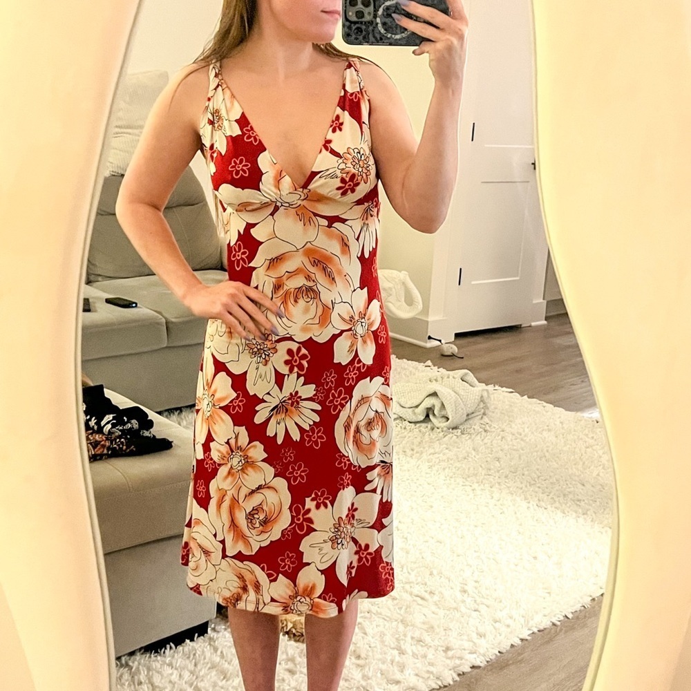 90’s / Y2K Floral Midi Dress - Picture 2 of 9